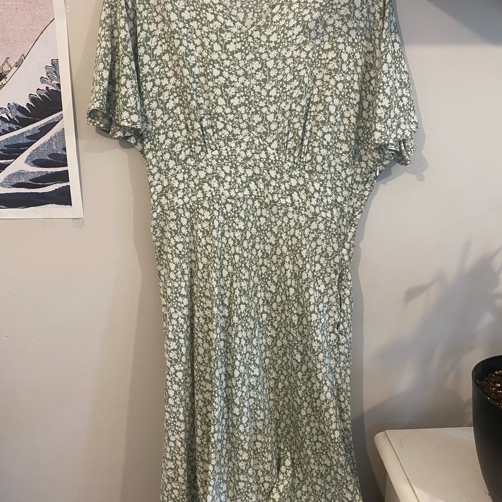 Sweet Salt Floral Green Dress